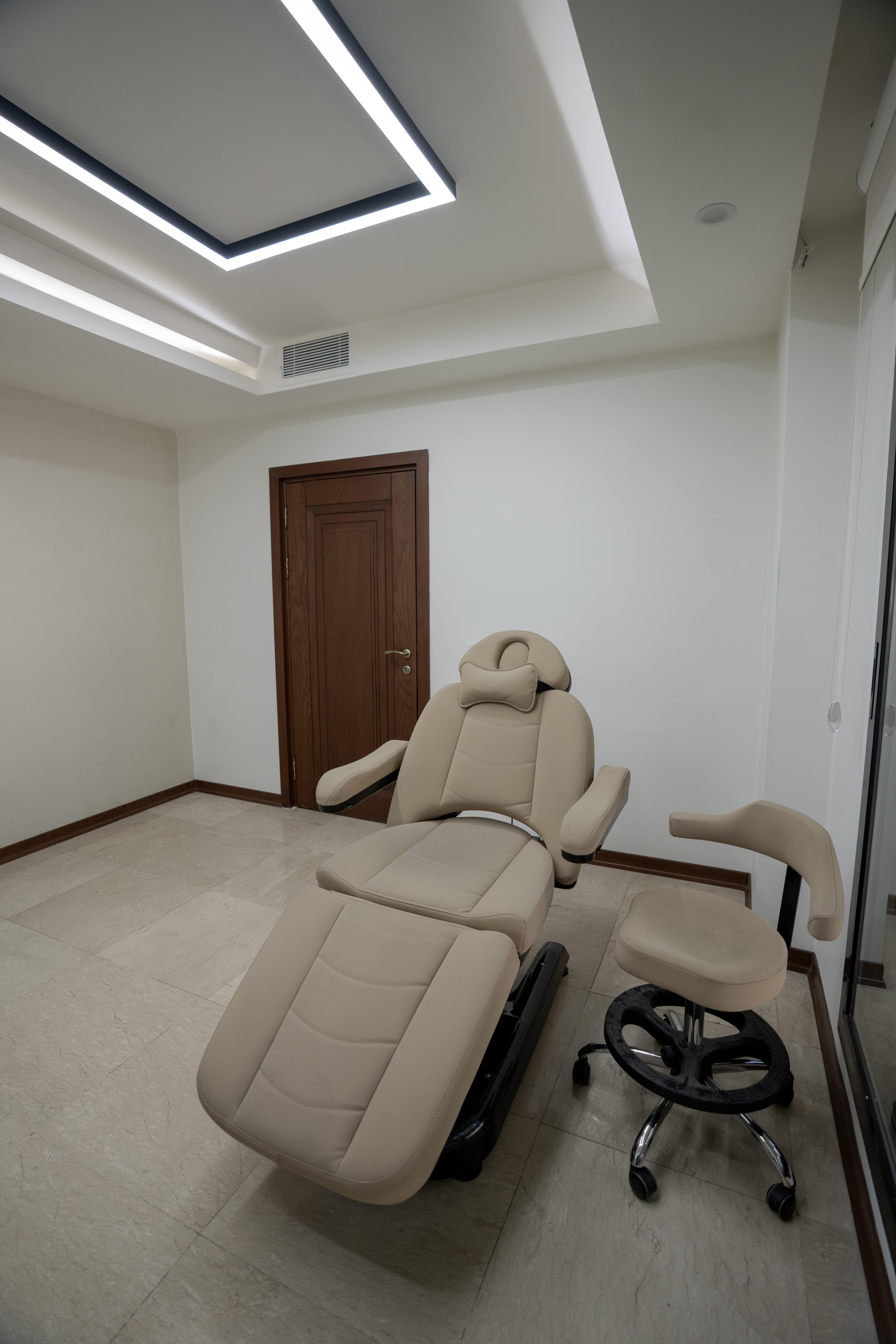 Clinic reception and welcoming space